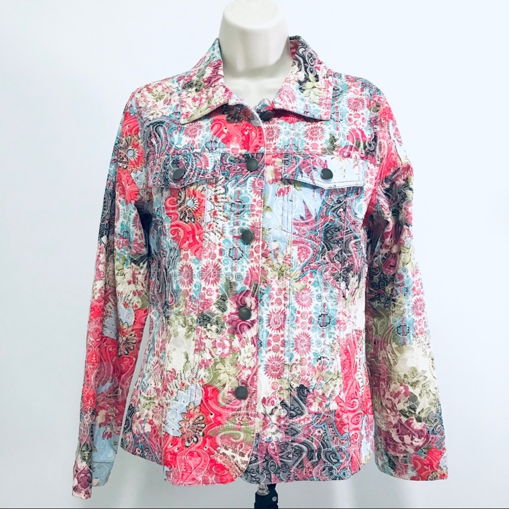 Analogy Jacket Button Down Size Medium - image 1